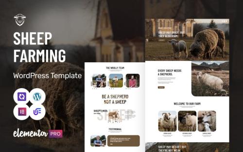 Sheepio - Sheep Farm WordPress Elementor Theme theme free